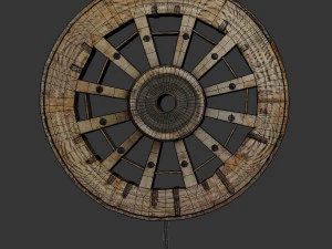 Antique wheel 3D Model
