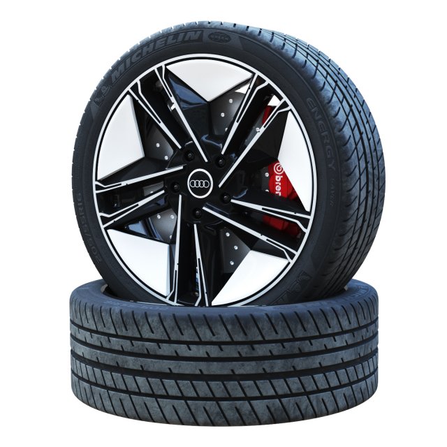Audi e-tron wheel 3D 모델 .c4d .max .obj .3ds .fbx .stl .blend