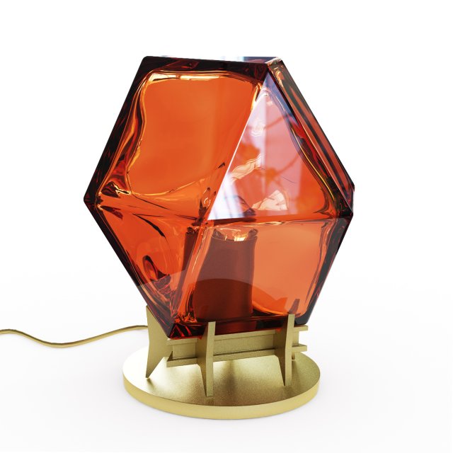 Lamp Welles Double Blown Glass Desk Lamp Modèle 3D .c4d .max .obj .3ds .fbx .stl .blend 