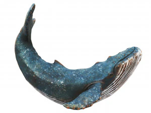 Bronze whale 3D Model
