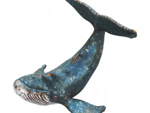 Bronze whale 3D Model