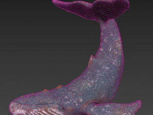 Bronze whale 3D Model