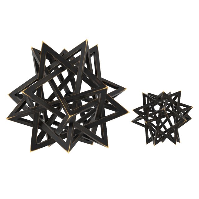 Wood Star Maquette 3D मॉडल .c4d .max .obj .3ds .fbx .stl .blend 