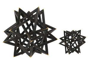 Wood Star Maquette Model 3D