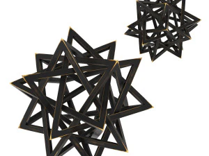 Wood Star Maquette 3D Model
