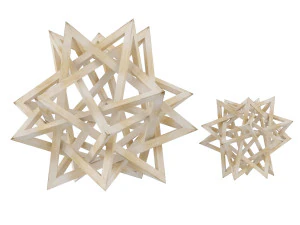 Wood Star Maquette 3D Model