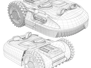 Robot tondeuse &agrave; gazon Worx Landroid L WR155E Modèle 3D