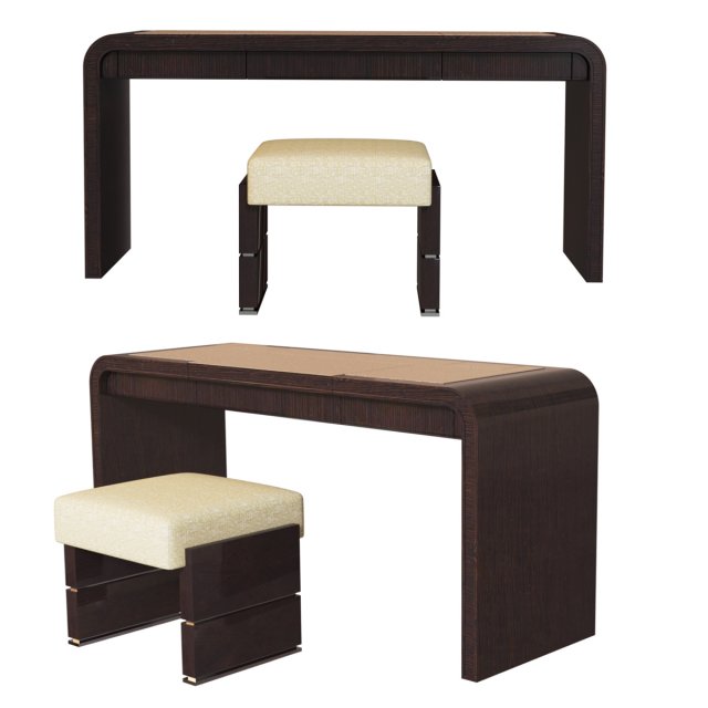Writing desk and chair 3D 모델 .c4d .max .obj .3ds .fbx .stl .blend 