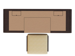 Writing desk and chair 3D 모델