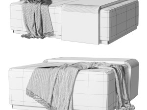 Ottoman LOUNGE Ottoman Coffee Table 3D 모델