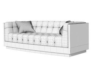 Lounge Rosewood sofa 3D Model