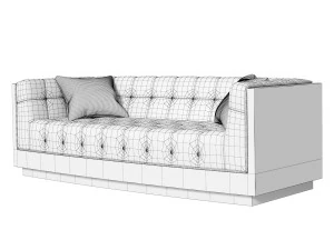 Lounge Rosewood sofa 3D Model