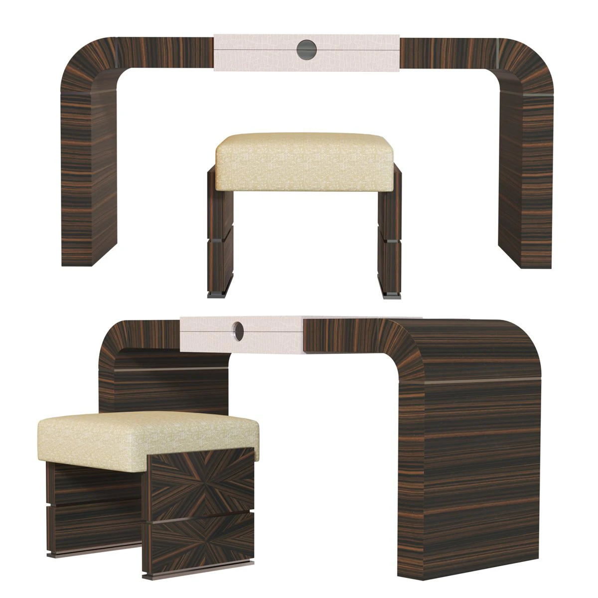 Suite desk 3D Model .c4d .max .obj .3ds .fbx .stl .blend 