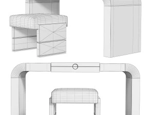Suite desk 3D Model