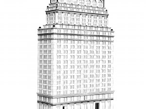 Building 44 Wall Street New York Modèle 3D