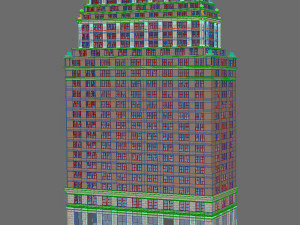 Building 44 Wall Street New York Modèle 3D
