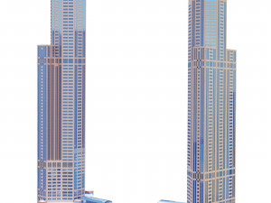 Building 311 S Wacker Dr Chicago IL 3D Model