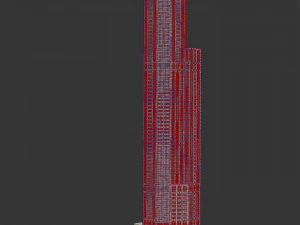Building 311 S Wacker Dr Chicago IL 3D Model