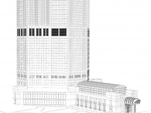 Building 311 S Wacker Dr Chicago IL 3D Model