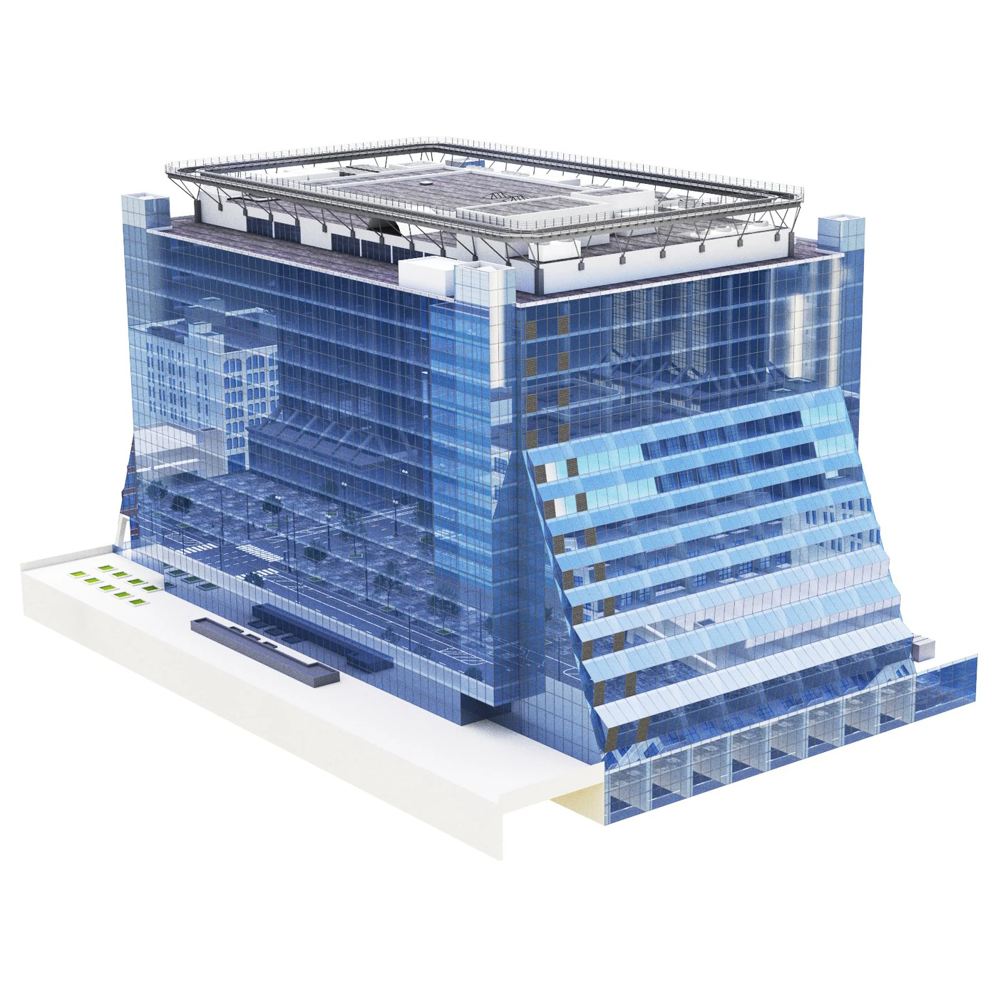 Building 5 Manhattan West New York 3D Model .c4d .max .obj .3ds .fbx .stl .blend