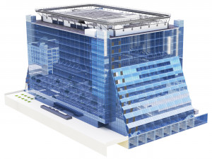 Building 5 Manhattan West New York 3D मॉडल