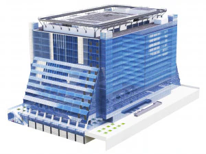 Building 5 Manhattan West New York 3D Model