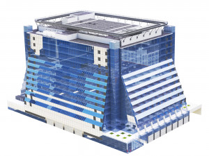 Building 5 Manhattan West New York 3D 모델