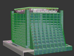 Building 5 Manhattan West New York 3D Model