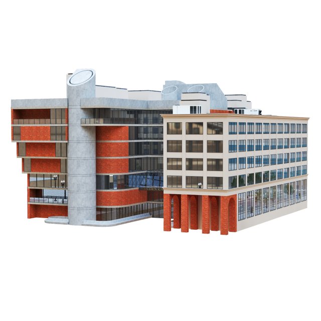 Building 536 Mission steet San Francisco CA Modelo 3D .c4d .max .obj .3ds .fbx .stl .blend 