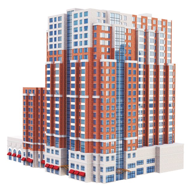 Building 2425 Eisenhower Ave Alexandria USA 3D Model .c4d .max .obj .3ds .fbx .stl .blend