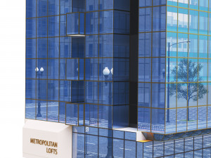 Building 5827 Sunset Blvd Los Angeles 3D Модель