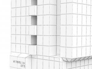 Building 5827 Sunset Blvd Los Angeles 3D Модель