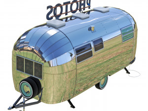 Retro photo studio Airstreamstudio Modello 3D