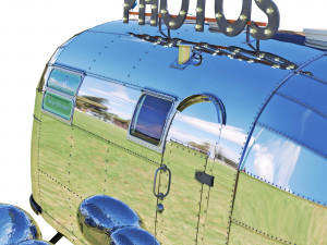 Retro photo studio Airstreamstudio Modello 3D
