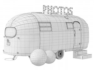 Retro photo studio Airstreamstudio Modello 3D