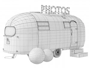 Retro photo studio Airstreamstudio 3D Model