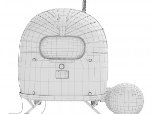 Retro photo studio Airstreamstudio Modello 3D