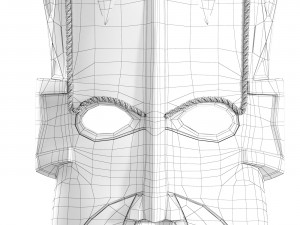 Akan Beauty African Mask 3Dモデル