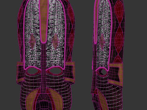 Akan Beauty African Mask 3Dモデル