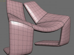 Armchair Kwok Hoi Chan Zen Modello 3D