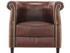 Armchair Fauteuil Oxford cigar 3D Modell