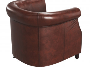 Armchair Fauteuil Oxford cigar 3D Modell
