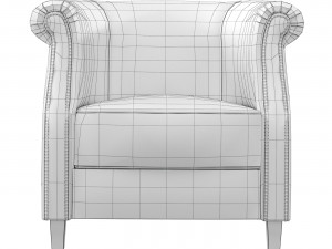 Armchair Fauteuil Oxford cigar 3D Modell