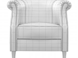 Armchair Fauteuil Oxford cigar 3D Model