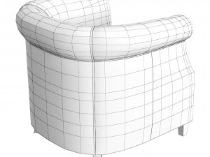 Armchair Fauteuil Oxford cigar 3D Model