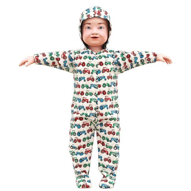 Child T pose Modello 3D .c4d .max .obj .3ds .fbx .stl .blend 