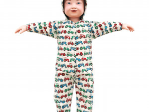 Child T pose 3Dモデル