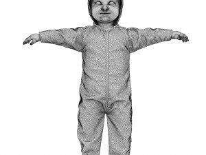 Child T pose Modello 3D