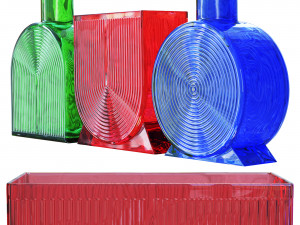 Glass vases 3D Модель