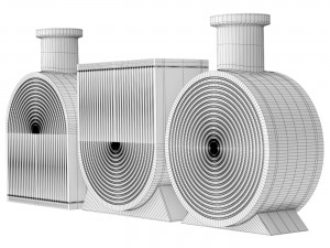 Glass vases 3D Модель